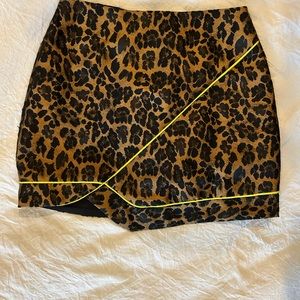 For Love & Lemons Animal Print Skirt